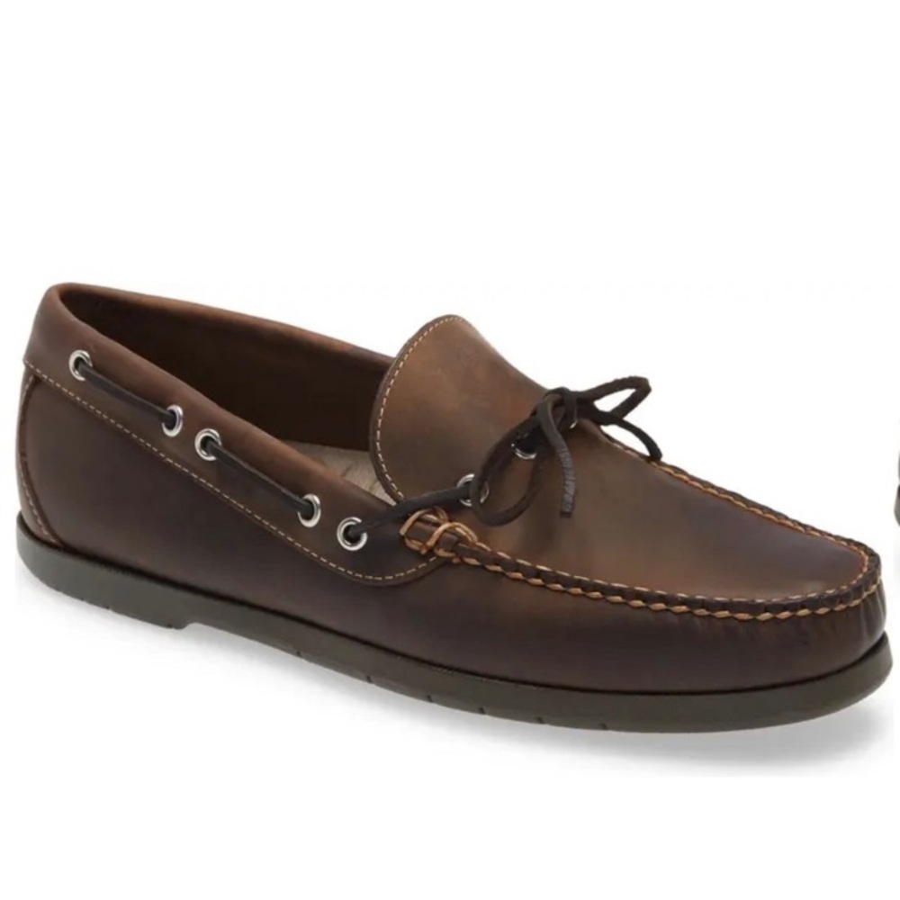 Men’s L.L. Bean Camp Moccasins Cactus Brown Size 10